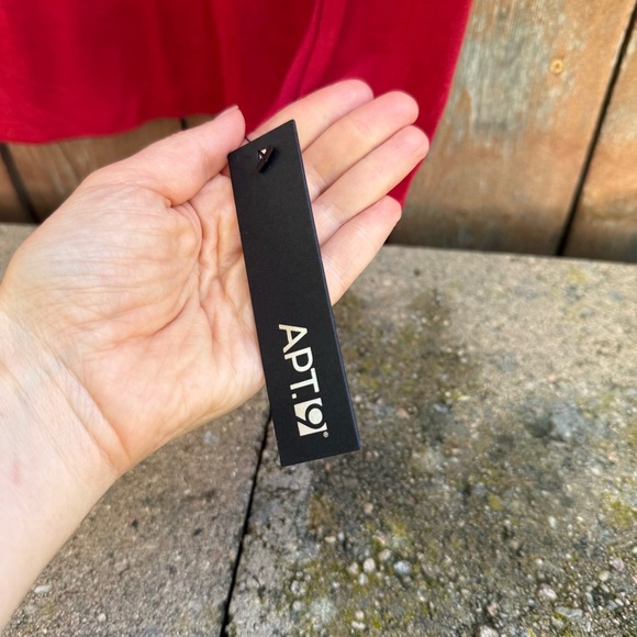 APT 9 Women’s Red Cut Out Long Sleeve Blouse Shirt Size XL NWT - Picture 5 of 11